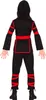 A person wearing a ninja costume, viewed from the back. Produktbild-Vorschau