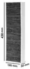 A single air filter with dimensions indicated. Produktbild-Vorschau