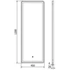 Mexen Coro lustro łazienkowe podświetlane 45 x 120 cm, LED Podgląd zdjęcia produktu 6