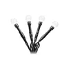 A string of four white LED lights with black wires against a white background. Produktbild-Vorschau