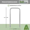 Fahrradanlehnbügel 115x58 cm Stahl feuerverzinkt Ø 48 mm Produktbild-Vorschau 3