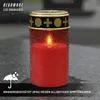 Bougie LED pour cimetière, alimentée par batterie, avec Voir les images du produit 4