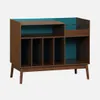 sweeek - Zweifarbiger Vintage Schallplattenschrank mit Produktbild-Vorschau 1