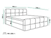FurniDe24 Boxspringbett Leo 140x200 - Bett mit Matratze und Produktbild-Vorschau 5