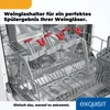 Interior of a dishwasher with a wine glass holder. Produktbild-Vorschau