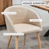 Polsterstuhl mit Armlehnen, Esszimmerstuhl 2er Set Produktbild-Vorschau 5