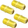 4X SAT F-Buchse Verbinder Kupplung Doppelbuchse Koaxial Produktbild-Vorschau 1