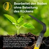 TORNADICA Flachschneider Gartenwerkzeug 140cm Kultivator Produktbild-Vorschau 1