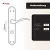 DOMINO Türgriff 78 Drückergarnitur WC - Badezimmer Set | Produktbild-Vorschau 4