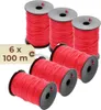 Maurerschnur rot 6er Set Richtschnur 100 m 2 mm reißfeste Produktbild-Vorschau 1