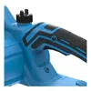 Close-up of the handle and cap of a blue and black power tool. Anteprima dell’immagine prodotto