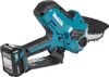 A cordless chainsaw with a battery pack attached, shown against a white background. Produktbild-Vorschau