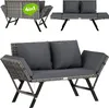 Collage of a garden bench in different configurations and close-ups. Anteprima dell’immagine prodotto