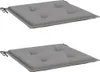 vidaXL Gartenstuhl-Kissen 2 Stk. Grau 40x40x4 cm Produktbild-Vorschau 3