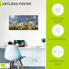 ARTland Poster Wildblumenwiese blauer Himmel Größe: 150x75 Produktbild-Vorschau 3