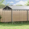 vidaXL Outdoor-Hundezwinger mit Dach Silbern 3x9x2,5m Produktbild-Vorschau 2
