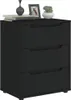 Sideboard VISNES Schwarz 60x40x73 cm Holzwerkstoff Produktbild-Vorschau 1