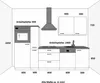 Küche Lara Grau/Weiß 280 cm Küchenzeile Einbauküche Produktbild-Vorschau 4
