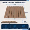 Rechteckige Bodendusche aus WPC für Garten, Pool, Sauna Produktbild-Vorschau 7