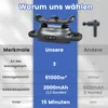 COSTWAY Elektrická masážna pištoľ, ručný masér s 3 Náhľad obrázku produktu 10