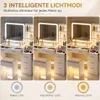 INONEFT Schminktisch-Set mit LED-Spiegel, Ladeanschluss und Produktbild-Vorschau 6