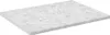 A white countertop with a marble pattern, shown from a diagonal angle. Voir les images du produit
