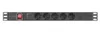 Lanberg Stromverteilereinheit (PDU) 19" 1U 10A 2m 5x Schuko Produktbild-Vorschau 4