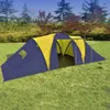 vidaXL Camping-Zelt Stoff 9 Personen Blau und Gelb Produktbild-Vorschau 9