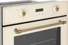 Close-up of the control panel and handle of a cream-colored retro-style built-in oven. Náhled obrázku produktu