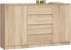 Akord Sideboard 2-Türig 4 Schubladen Sonoma Eiche 160X40X99 Produktbild-Vorschau 6