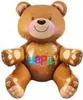 Folienballon Baby Bär 3D, Happy ca. 77 x 70 cm Produktbild-Vorschau 2