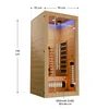 Artsauna Infrarotkabine Kiruna90 Premium - Vollspektrum- & Produktbild-Vorschau 10