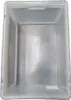 An empty, transparent plastic storage box is shown from a top-down perspective against a white background. Produktbild-Vorschau