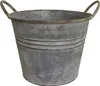 A vintage-style galvanized metal bucket with handles, shown against a white background. Produktbild-Vorschau