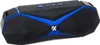 A black and blue portable Bluetooth speaker is shown against a white background. Produktbild-Vorschau