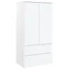 VidaXL 353930, Biały, Szafa, 2 drzw., Biały, Drewno, Drewno Podgląd zdjęcia produktu 1
