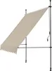 A beige awning with a metal frame, set against a white background. Anteprima dell’immagine prodotto
