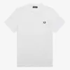 FRED PERRY RINGER T-SHIRT Weiß Produktbild-Vorschau 2