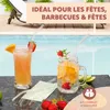 bremermann 6 pailles en verre, 25 cm de long, Voir les images du produit 2