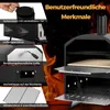Venkovní pec na pizzu COSTWAY, dvouvrstvá pec na pizzu s Náhled obrázku produktu 7