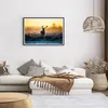 Gerahmtes Poster - Schwarzer Rahmen - Feld Nebel Natur Baum Produktbild-Vorschau 7
