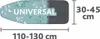 An ironing board cover with size dimensions indicated. Produktbild-Vorschau