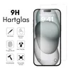 A product image showing a screen protector applied to a smartphone, with feature icons and text describing the product's benefits. Produktbild-Vorschau