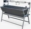 A motorized rotisserie grill on a stand, shown against a plain background. Produktbild-Vorschau