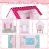 COSTWAY Puppenhaus Holz, Kinder Dollhouse mit 17 Produktbild-Vorschau 8
