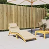 vidaXL Polštář na lehátko Béžová 186x58x4 cm Oxfordská Náhled obrázku produktu 2