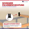 GeZu Impex Pfosten Wandverbinder 81 x 81 mm Schwarz Produktbild-Vorschau 4