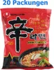 A package of Nong Shim Shin Ramyun instant noodles. Produktbild-Vorschau