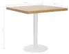 vidaXL Tavolo da bistrot marrone chiaro 80x80 cm MDF Anteprima dell’immagine prodotto 5