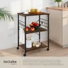 Chariot de service Rugby 65,5x45,5x88,5cm - Bois foncé Voir les images du produit 3